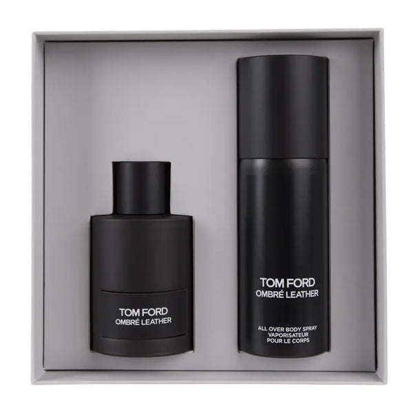 Tom Ford 2-Piece Ombre Leather Gift Set Unisex, 100ml EDP, 250ml Body Spray