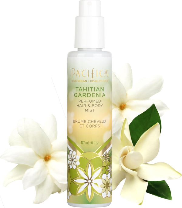 Pacifica Beauty, Tahitian Gardenia Hair Perfume & Body Spray, Citrus Gardenia and Jasmine Notes