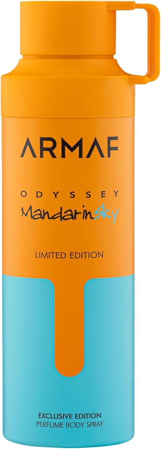 Armaf Odyssey Mandarin Sky Limited Edition Exclusive Perfume Body Spray For Men 200ml, Deodorant Spray