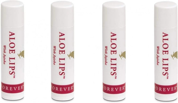 Forever Living Aloe Lips with Aloe Vera and Jojoba Pack of 4
