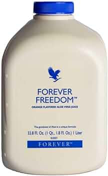 Forever Living Products Freedom, Orange-Flavored Aloe Gel with Glucosamine 1000 ml, Chondroitin and Msm