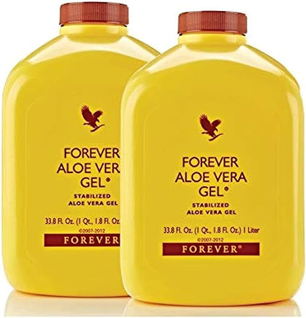 Forever Living Aloe Vera Gel - Pack of 2, 2 Liters - Certified By The International Aloe Science Council