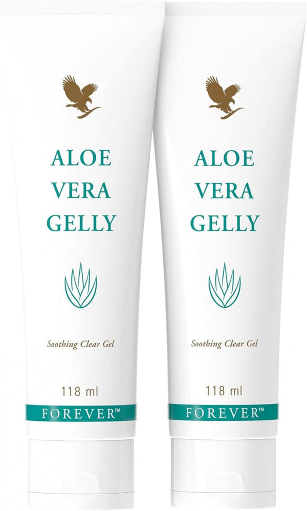 Forever Living Products Aloe Vera Gelly Moisturiser Pack of 2, 4 Oz Tube