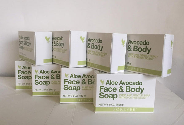 Forever Avocado Face and Body Soap 5 Oz Pack of 8