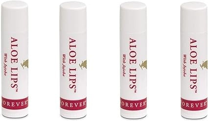 Forever Living Aloe Lips with Aloe Vera and Jojoba Pack of 4 - Locks In Moisture