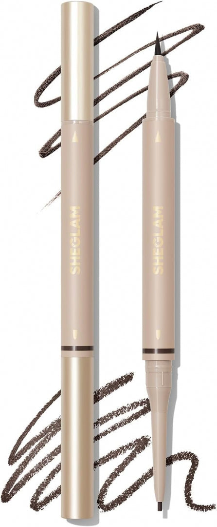 SHEGLAM Waterproof 2-in-1 Eyebrow Pencil - Chocolate