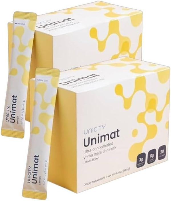 Unimate 60 Days Green Mate leaf powder extract with Lemon and ginger Flavor