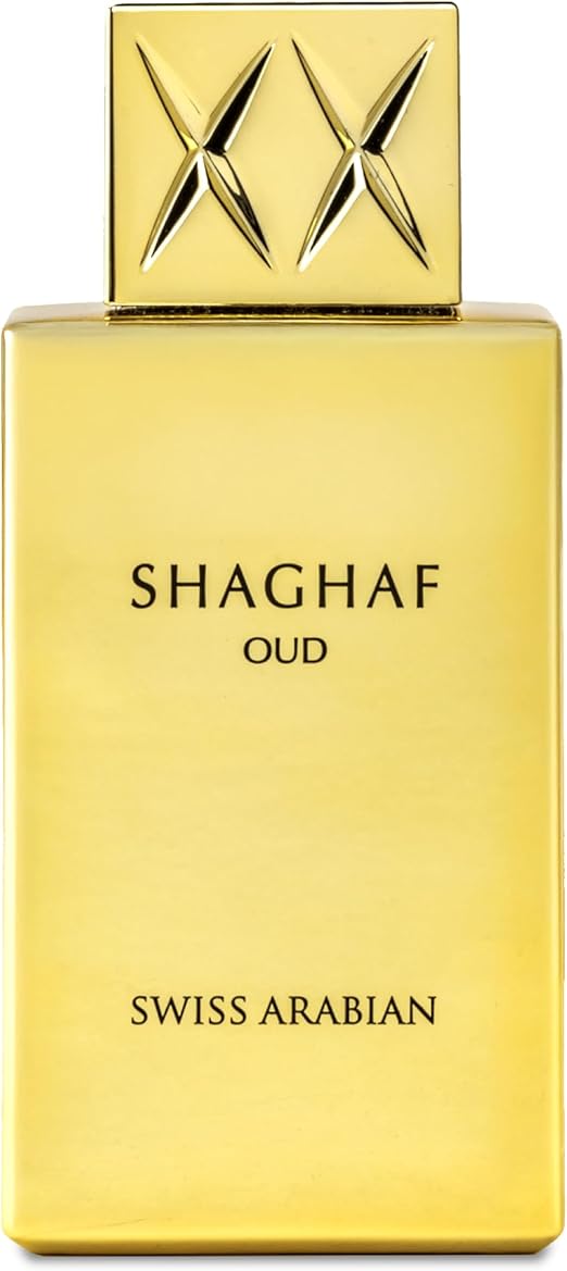 Swiss Arabian Shaghaf Oud Eau de Parfum, 75ml, Premium Quality Perfume, Women and Men’s Fragrance, Rose, Saffron, Vanilla, Luxurious Blend Perfumes for Men and Women