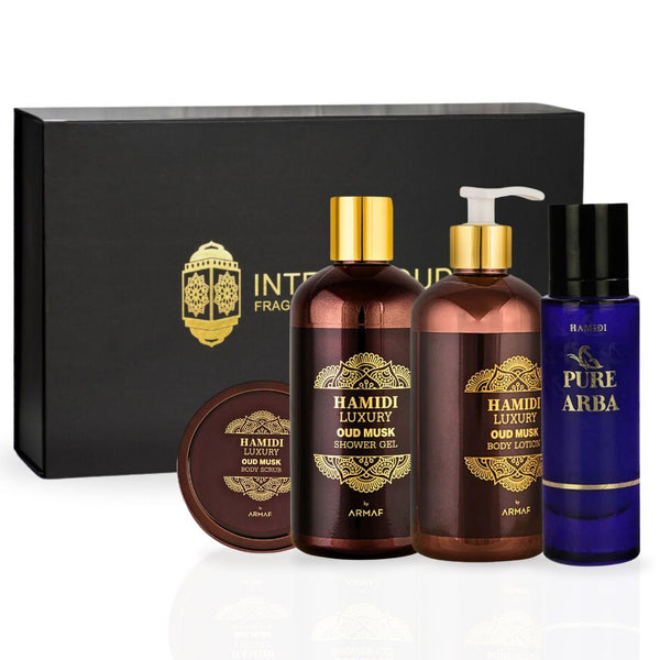 Hamidi 4-Piece Pure Arba Set Unisex, 30ml EDP