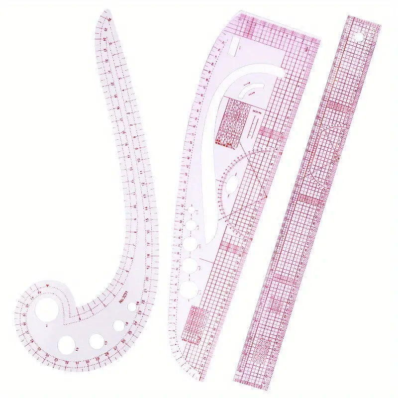 1 Set Sewing French Curve Ruler Measure, Dressmaking Tailor Drawing Template Set, Sewing Accessories