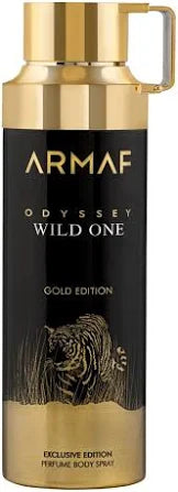 Armaf Odyssey Wild One Gold Edition Exclusive Perfume Body Spray For Men 200ml, Deodorant Spray