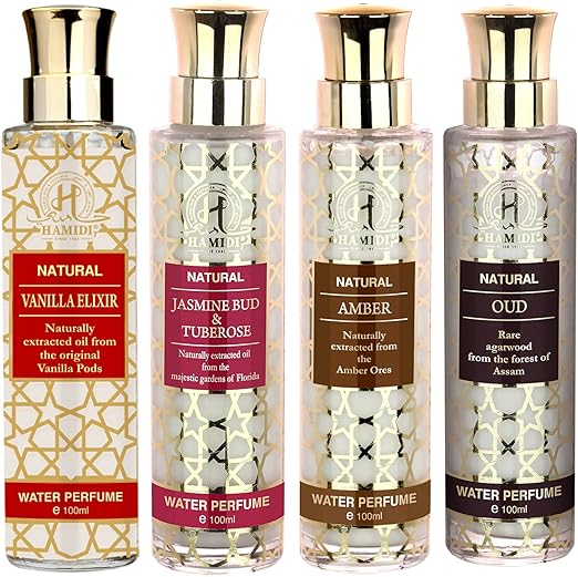 Hamidi 4-Piece Amber Non Alcoholic Set Unisex, 100ml EDP