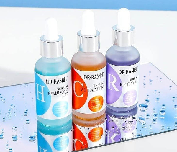 Dr Rashel Complete Facial Serum Set Vitamin C Serum, Retinol Serum, Hyaluronic Acid Serum- 30ml x 3