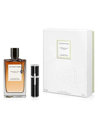 Van Cleef & Arpels 2-Piece Collection Extraordinaire Precious Oud Perfume Set for Women, 75ml EDP, 5ml Refillable Travel Spray