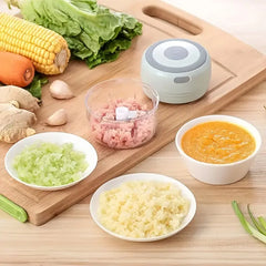 100ml/250ml Mini Kitchen Garlic Press Chopper Electric Garlic Chopper Meat Grinder, USB Rechargeable Masher