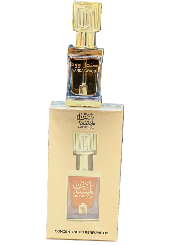 Lamasat Gold Sandalwood Concentrated Perfume Oil – 12ml