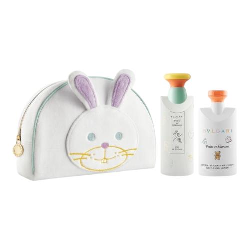 Bvlgari 3-Piece Petits Et Mamans Gift Set for Women, 100ml EDT, 75ml Body Lotion, Bag