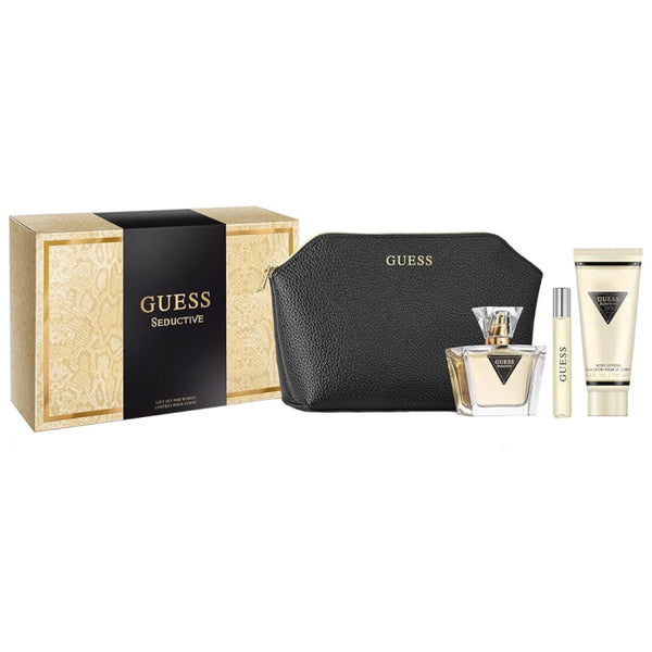 Guess Seductive Set EDT 75Ml + EDT 15Ml + Bl 100Ml + Pouch for Women