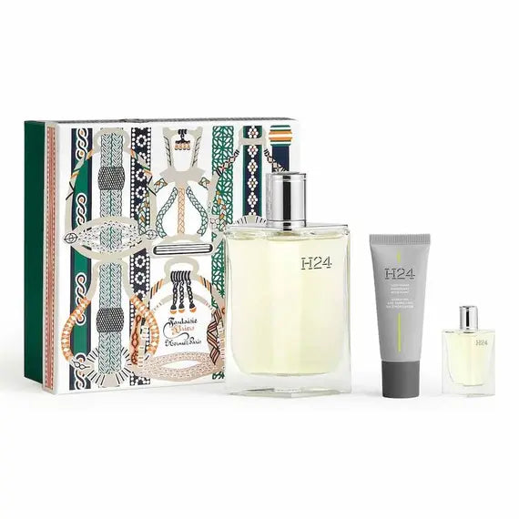 HERMES H24 EDT 100ML + 5ML +20ML FACE MOISTURIZER 3PC SET
