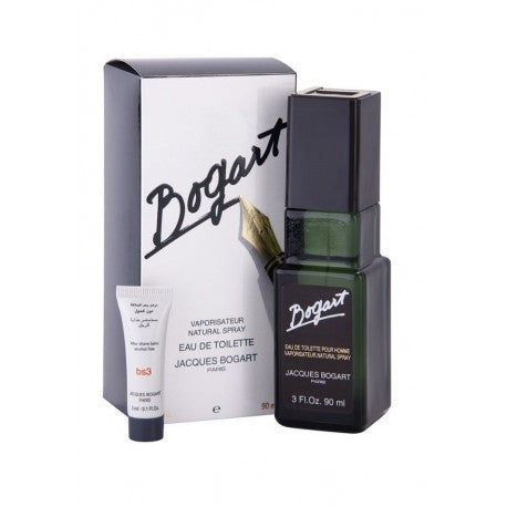 Jacques Bogart 2-Piece Bogart Gift Set for Men, 90ml EDT, 3ml After Shave Balm